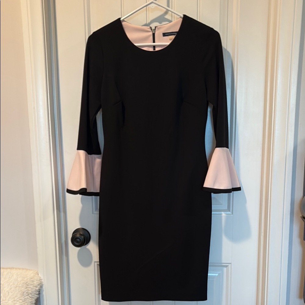 Tommy Hilfiger Elegant Black and Pink Dress